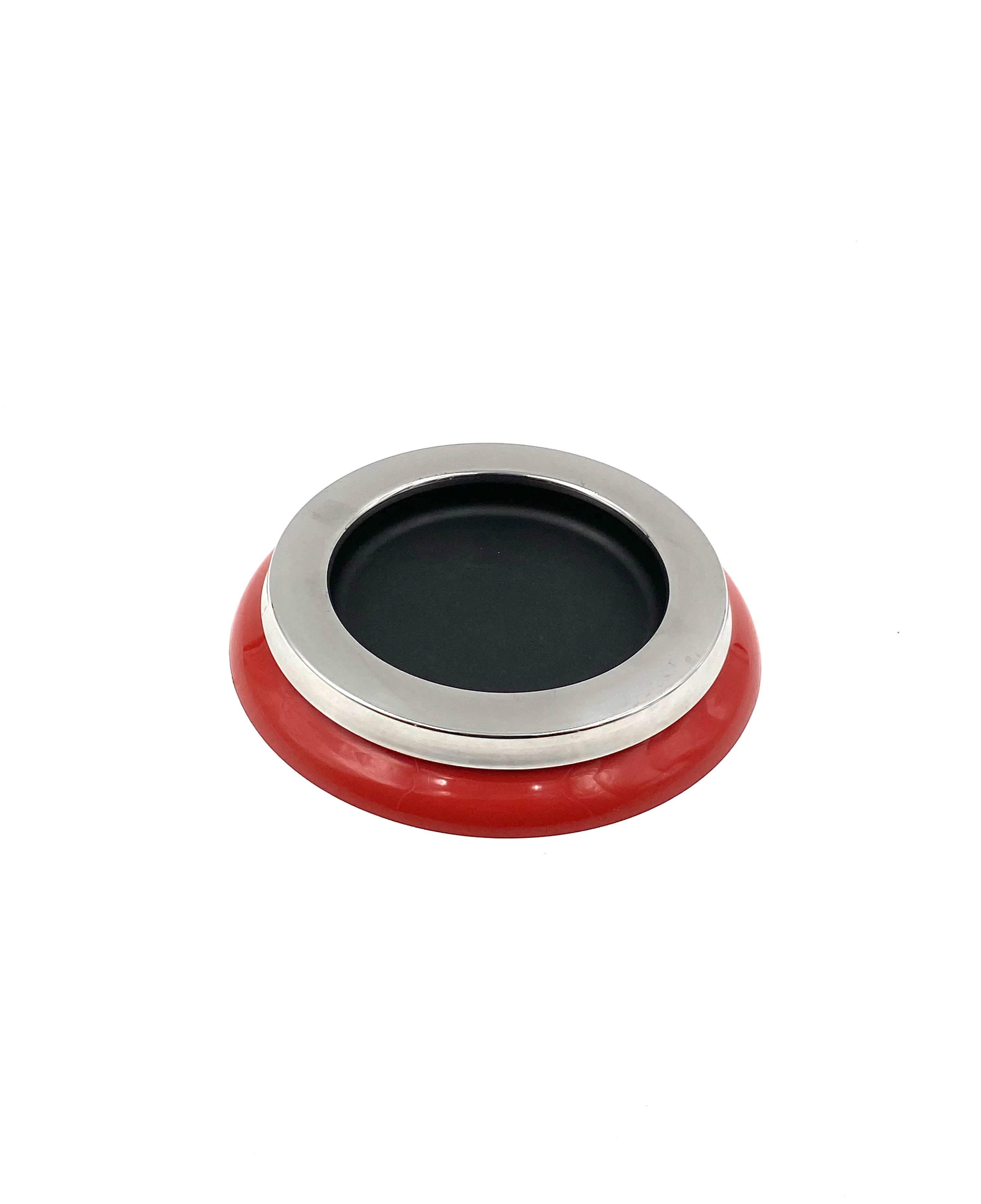 Sergio Asti, mod.4635 red ashtray / catchall, Kartell Italy 1967