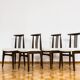Chaises de salle à manger vintage par M. Zieliński, Pologne, années 1960, lot de 4