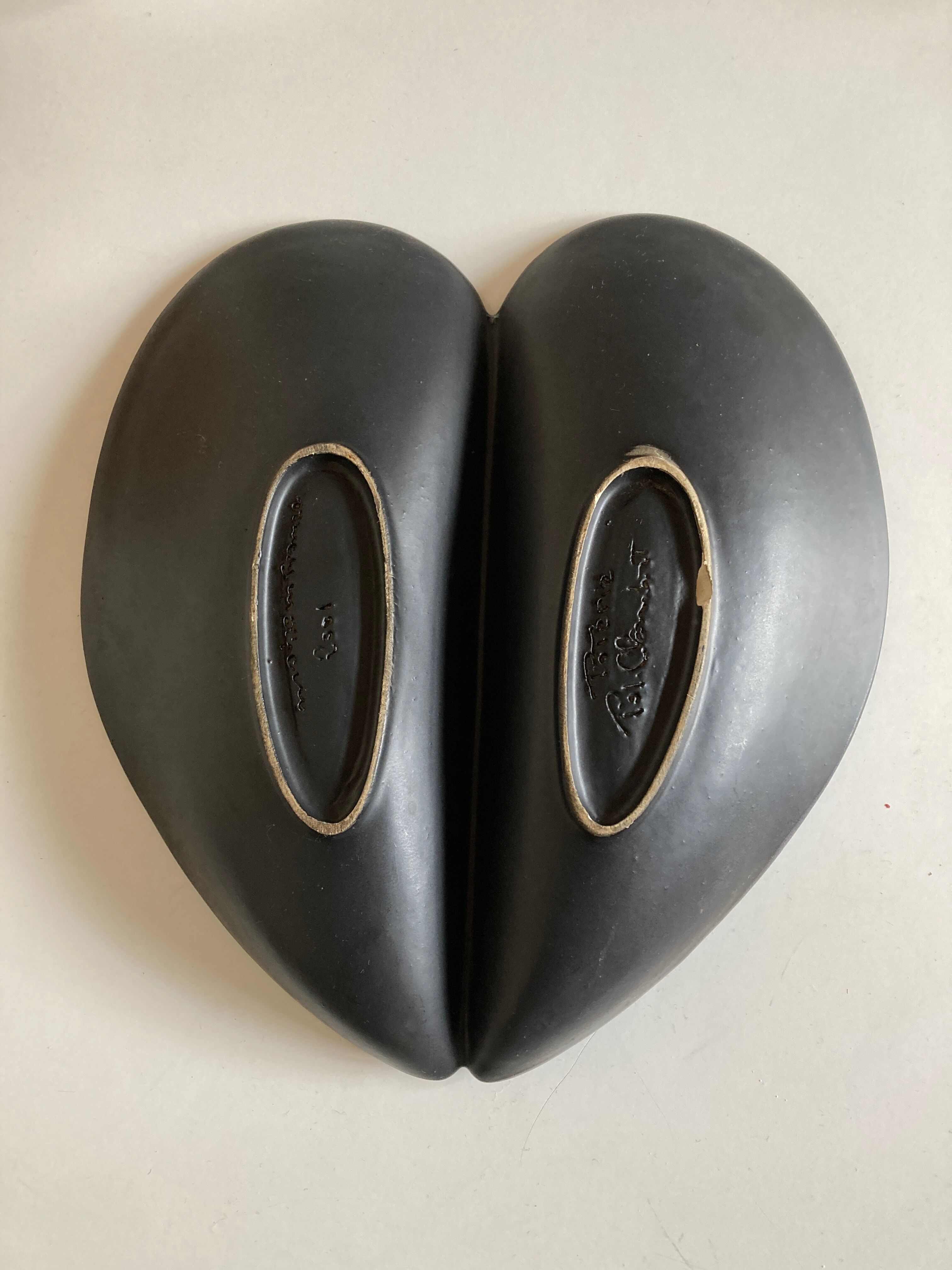 Ceramic shell cut by Pol Chambost 1960 signed