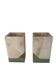 Pair of Art Deco marble and onyx bookends