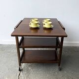 Desserte extensible ou table d'appoint Art Déco vintage des années 1930