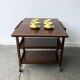 Desserte extensible ou table d'appoint Art Déco vintage des années 1930