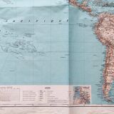 Large terrestrial planisphere "pacific ocean"