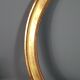 Cadre ancien oval bois doré à la feuille d'or 58,5x48,5 cm, feuillure 49,8x40,8 cm SB