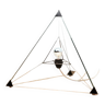 Lampe Tetrahedron par Frans van Nieuwenborg pour Indoor 1979