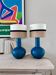 Paire de lampes "boule" en porcelaine - 1970