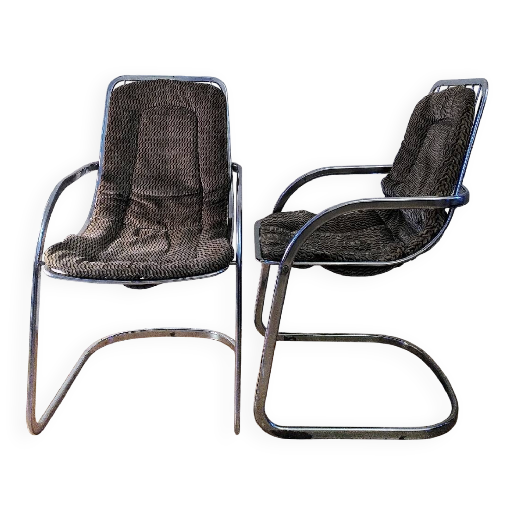 Cidue pair of chairs, 1970s.
