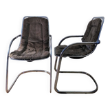 Cidue pair of chairs, 1970s.
