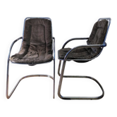 Paire de chaises Cidue, année 70