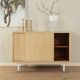 Wonderful partly solid sideboard in Scandinavian style from the 1950s