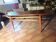 Vintage Scandinavian teak coffee table with lift top.