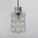 Large Bubble Glass Pendant by Helena Tynell for Limburg, Germany, 1970s