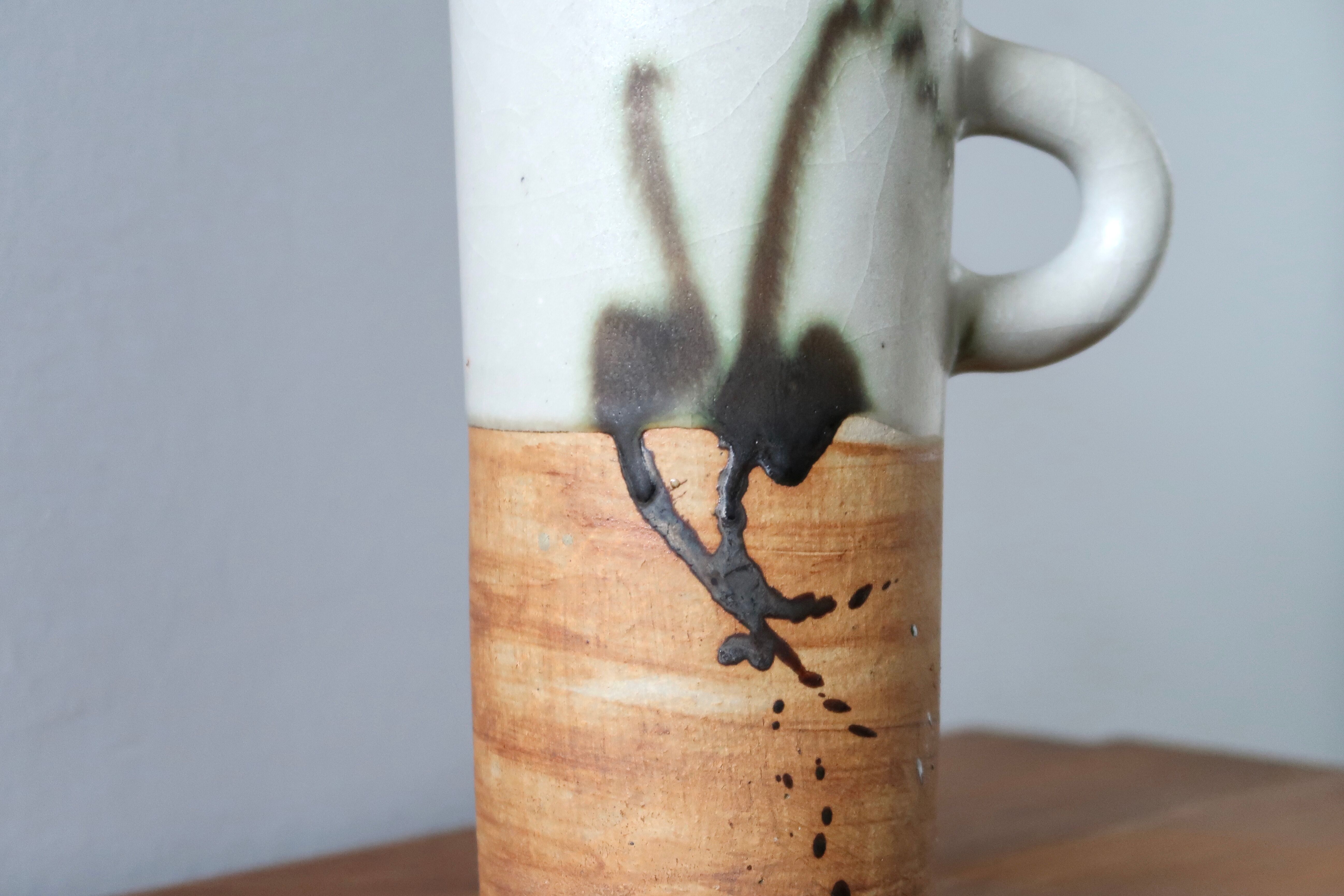 Ceramic pitcher of dove pottery, 70s