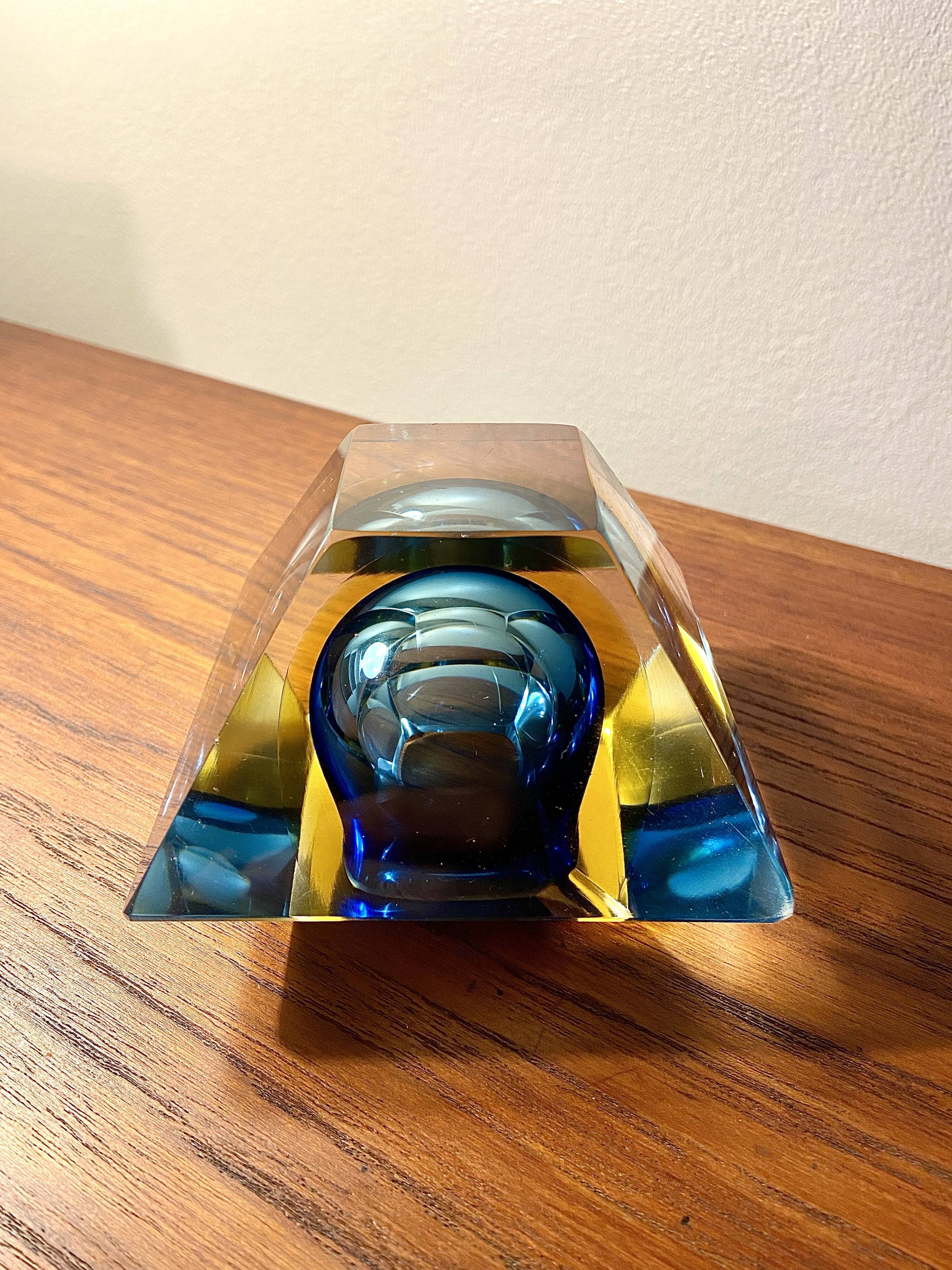 Ashtray Murano Sommerso