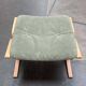 Mid-century Norwegian Siesta pouf in nubuck leather by Ingmar Relling for Westnofa, 1960s.