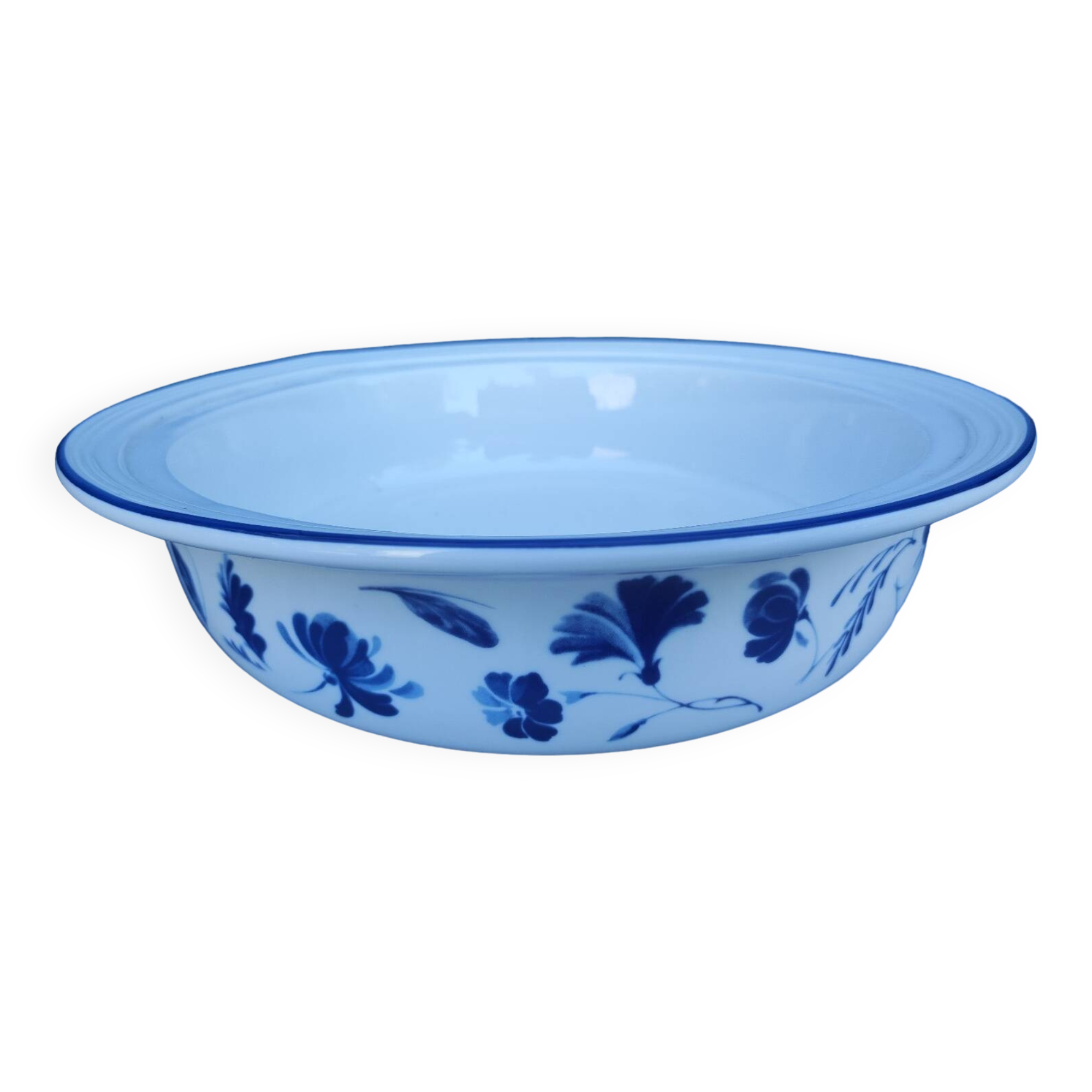 Old Villeroy & Boch hollow dish, blue floral pattern