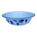 Ancien plat creux Villeroy & Boch, motif floral bleu