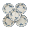 5 hollow plates Royat Sarreguemines