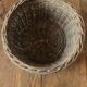 Round wicker basket patina