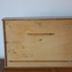 Greyed wood medicine cabinet