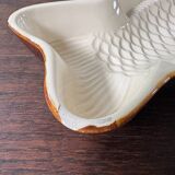 Vintage ceramic fish shaped cake plate