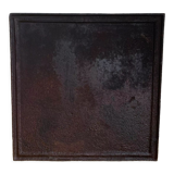Cast iron fireplace plate neutral