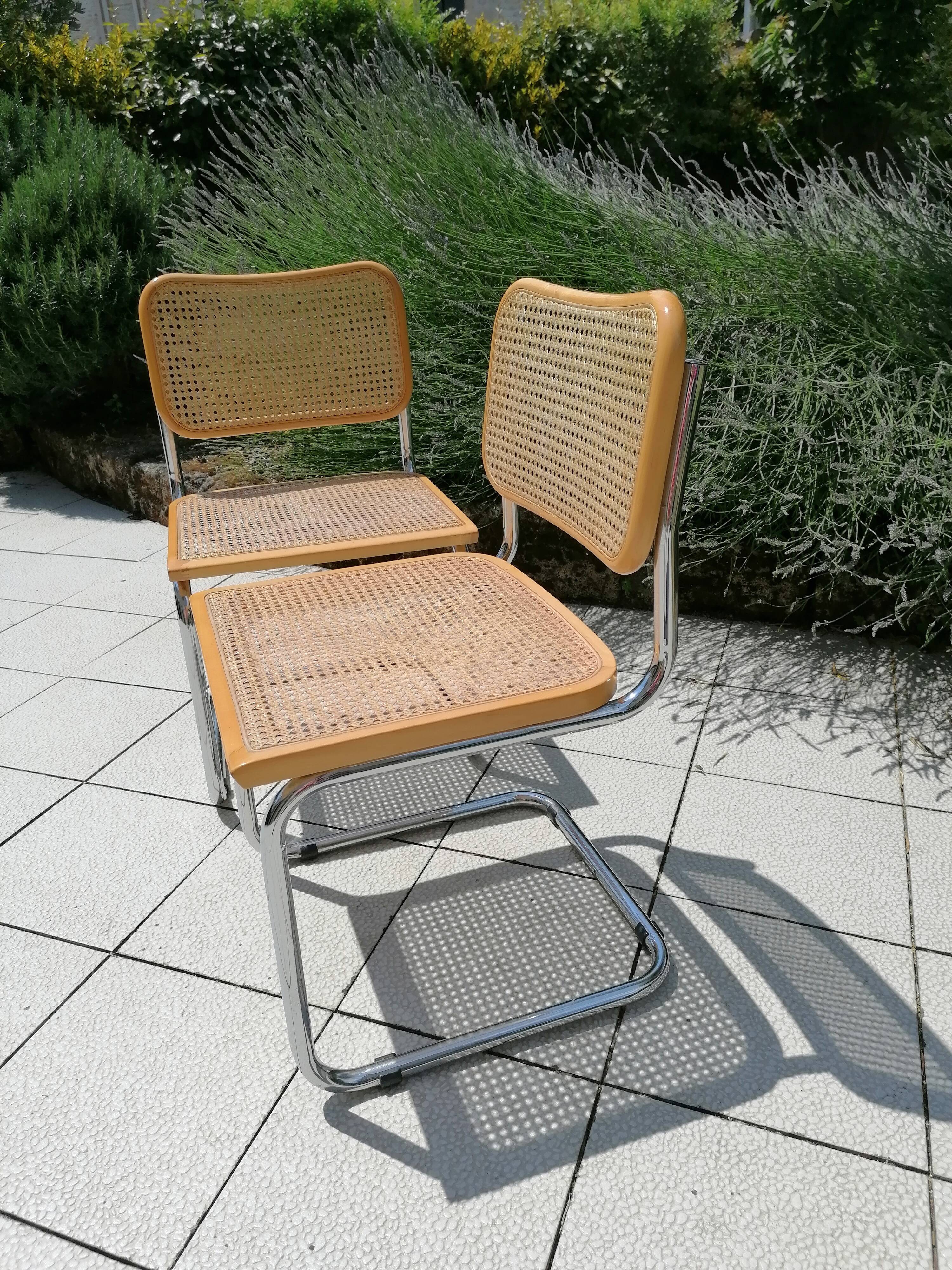 Duo of chairs by Marcel Breuer