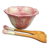 Pink cabbage slip salad bowl