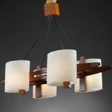 Scandinavian suspension in teak and granite perplex