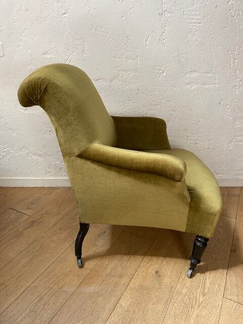 Velvet armchair