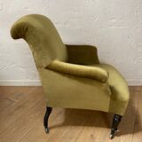 Velvet armchair