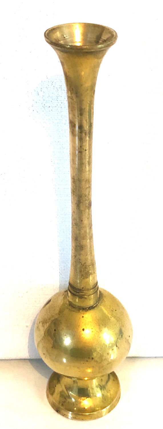 Vase soliflore laiton doré