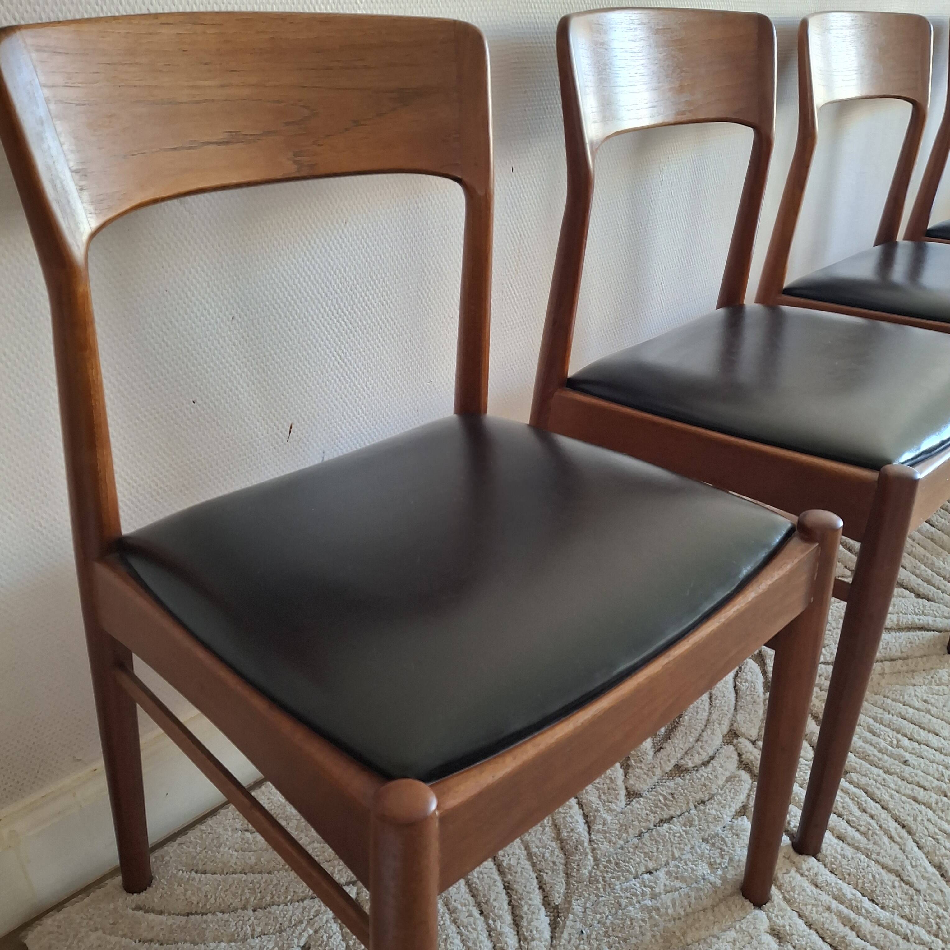 Danish dining chairs by Kai Kristiansen K.S.