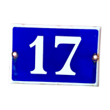 Old enamelled street plaque n°17