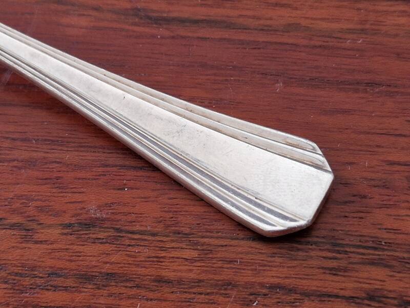 Christofle - Boréal model dessert fork in silver-plated metal