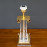 Les arcades lucite gold-plated brass table lamp