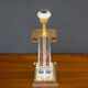 Les arcades lucite gold-plated brass table lamp