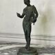 Bronze Narcissus after the antique, excavation patina, 19th century