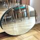 Oval mirror bevelled with removable metal media 43x60cm