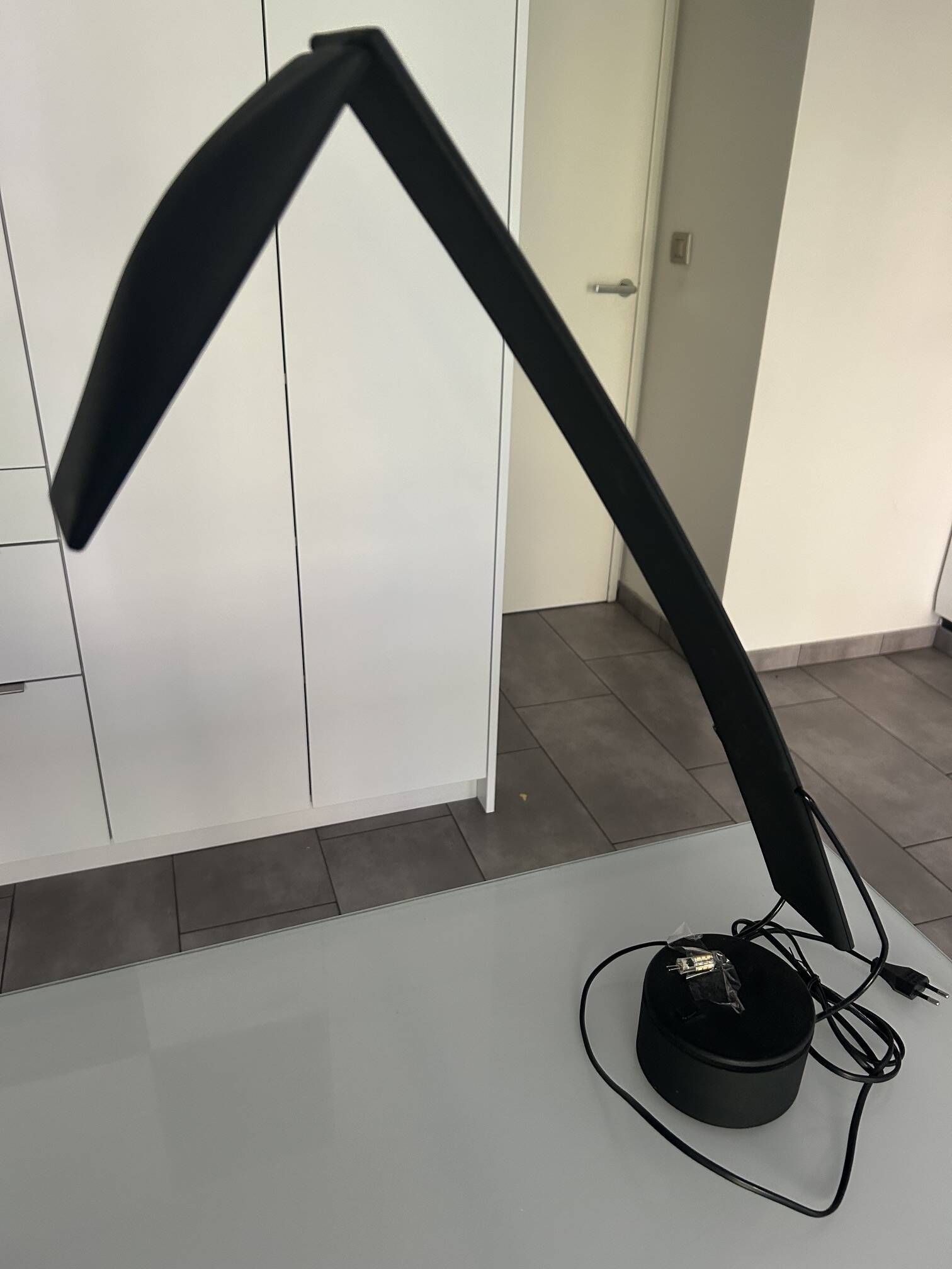 Black desk lamp