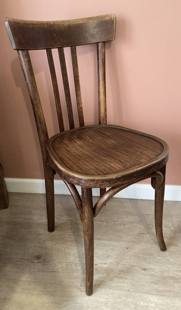 Lot de 3 chaises bistrots anciennes