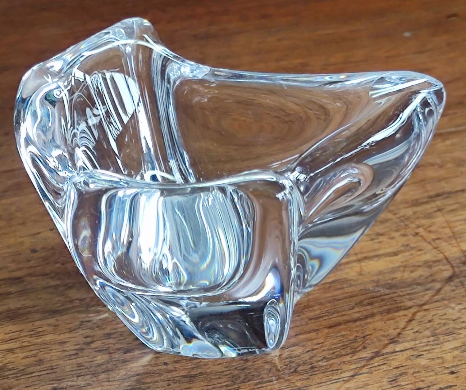 Old Daum France crystal ashtray/pocket tray