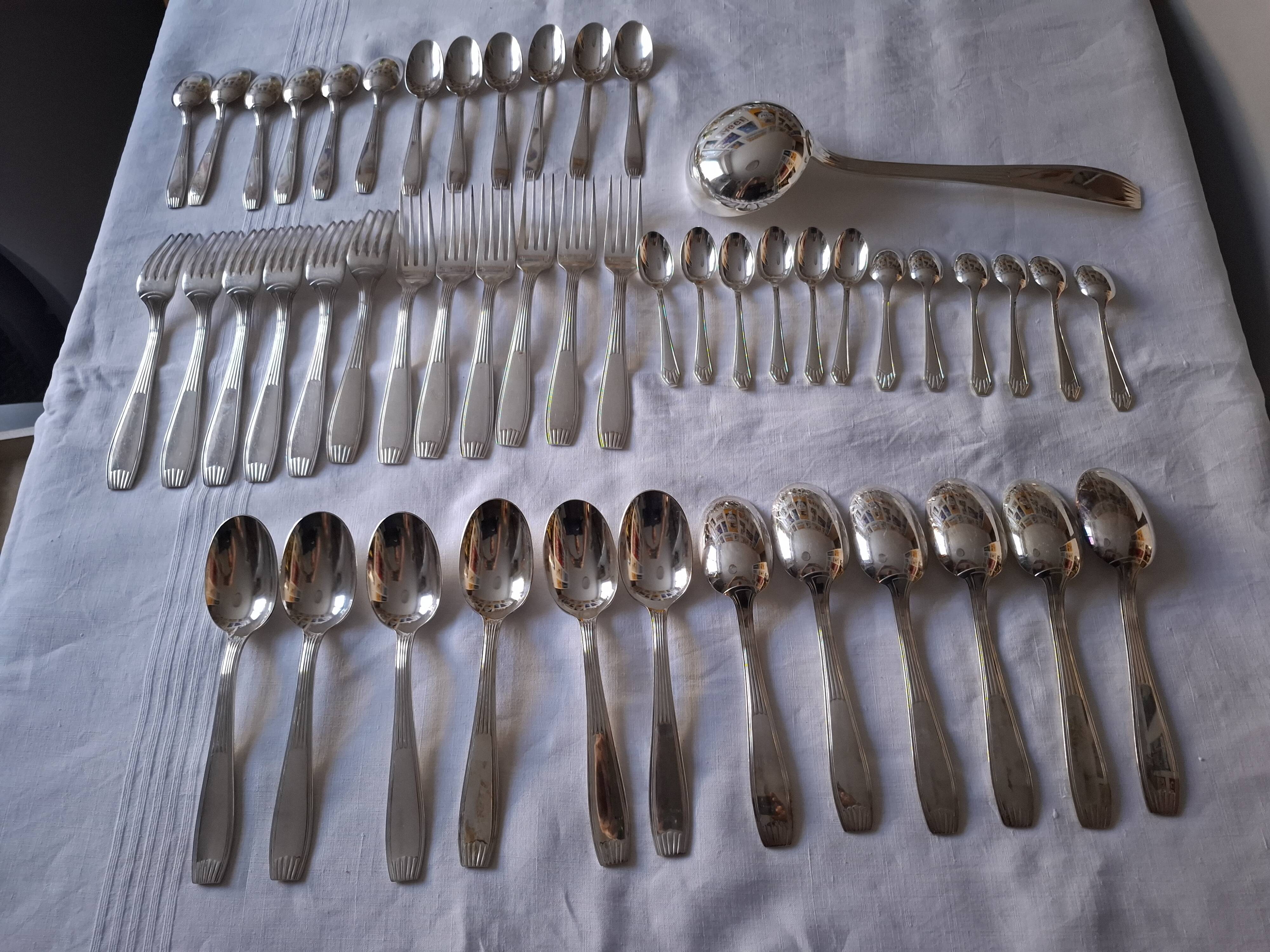 Alfemide christofle 49-piece cutlery set