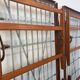 Pair of vintage stackable daybeds in oak wood and metal from the 60s
