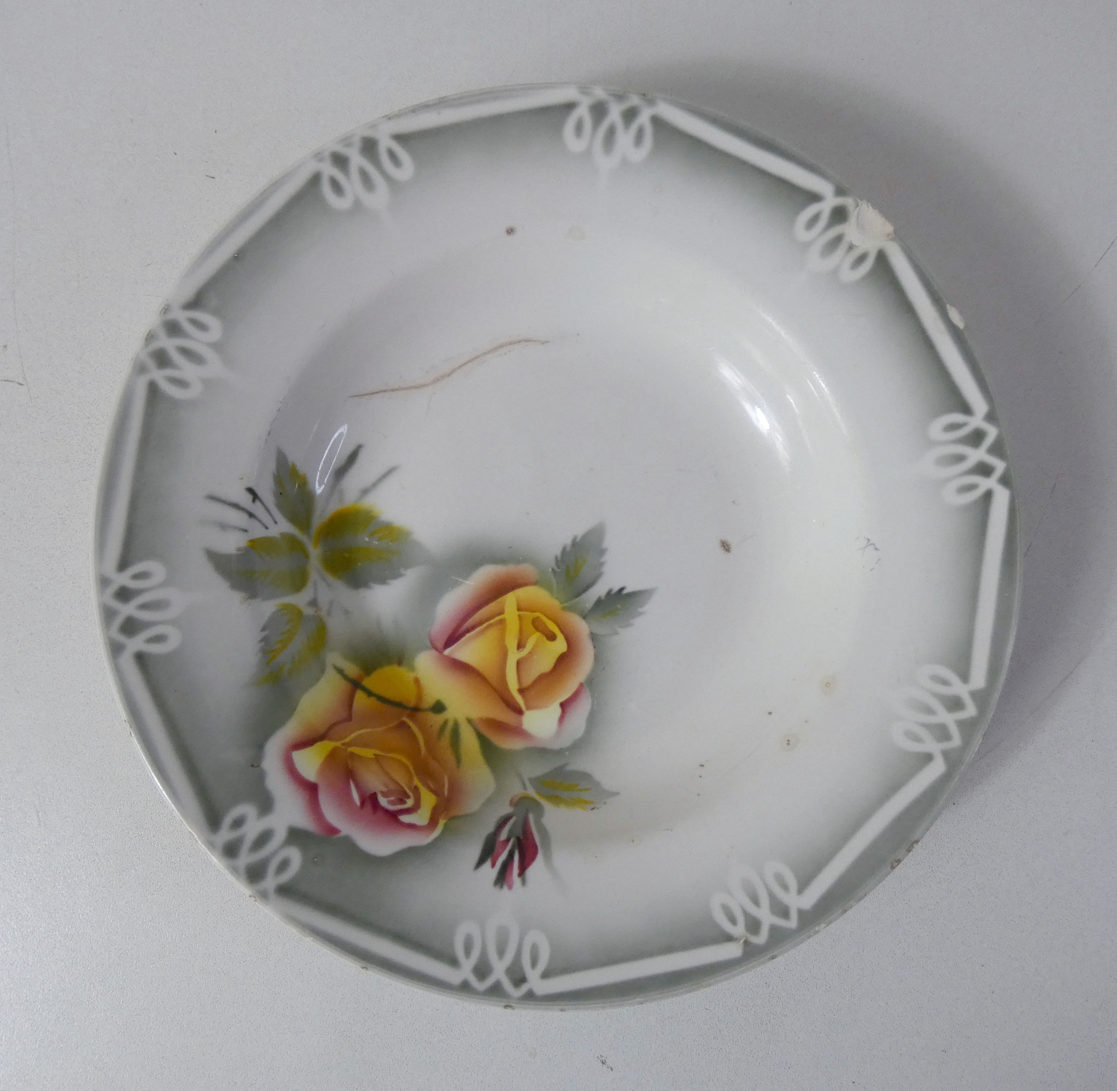 Digoin sarreguemines 2 hollow plates odile