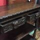 Console Louis XIII en chêne du XIXème siècle