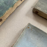 Suite of 3 paintings XIXth