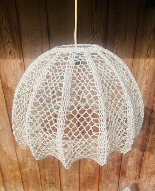 Suspension bohème vintage en crochet