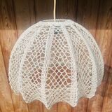 Vintage crochet bohemian pendant light