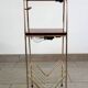 Magazine rack with 2 shelves and lighting from the 50s/60s